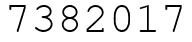 Число 7382017.