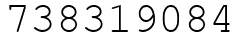 Число 738319084.