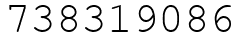 Число 738319086.