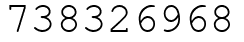 Число 738326968.