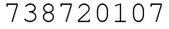 Число 738720107.