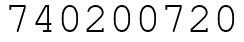 Число 740200720.