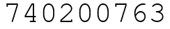 Число 740200763.