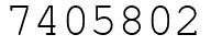 Число 7405802.
