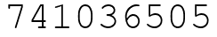 Число 741036505.