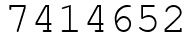 Число 7414652.