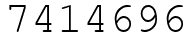Число 7414696.