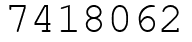 Число 7418062.