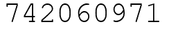 Число 742060971.