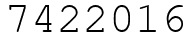 Число 7422016.
