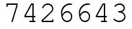 Число 7426643.
