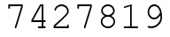 Число 7427819.
