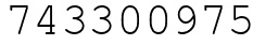 Число 743300975.