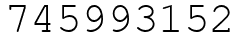 Число 745993152.