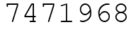 Число 7471968.