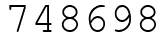 Число 748698.