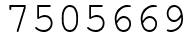 Число 7505669.
