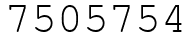 Число 7505754.