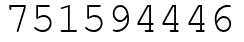 Число 751594446.