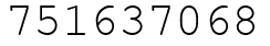 Число 751637068.