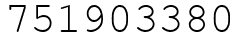 Число 751903380.