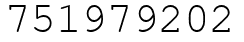 Число 751979202.