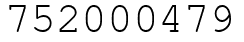 Число 752000479.