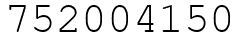Число 752004150.