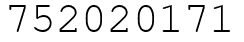 Число 752020171.