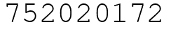 Число 752020172.