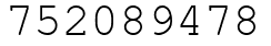 Число 752089478.
