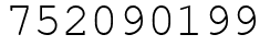 Число 752090199.