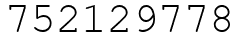 Число 752129778.