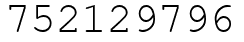 Число 752129796.