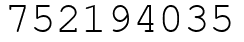Число 752194035.