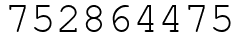 Число 752864475.