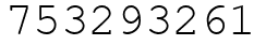 Число 753293261.