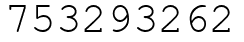 Число 753293262.