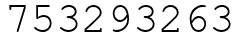 Число 753293263.