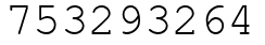Число 753293264.