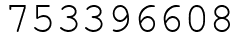 Число 753396608.
