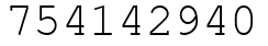 Число 754142940.
