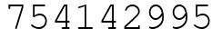 Число 754142995.
