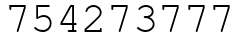 Число 754273777.