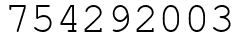 Число 754292003.