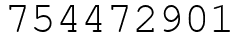 Число 754472901.