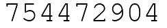 Число 754472904.
