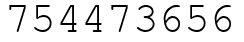 Число 754473656.