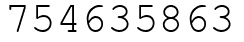 Число 754635863.