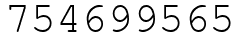 Число 754699565.